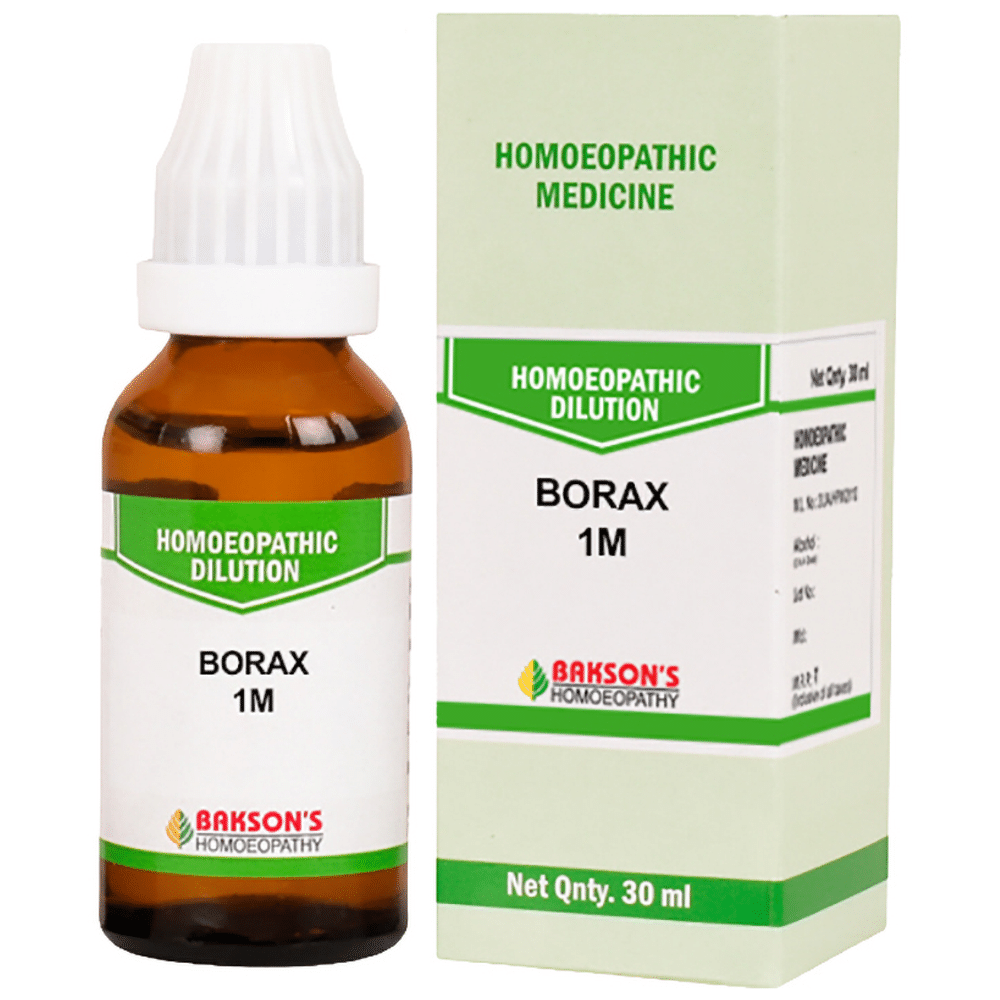 Bakson's Homeopathy Borax Dilution 1000 CH Bakson's Homeopathy Borax Dilution 1000 CH
