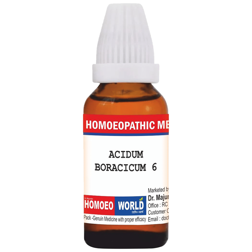 Dr. Majumder Homeo World Acidum Boracicum(30ml Each) 6 Dr. Majumder Homeo World Acidum Boracicum(30ml Each) 6