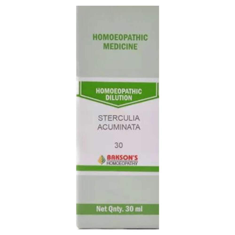 Bakson's Homeopathy Sterculia Acuminata Dilution 30 Bakson's Homeopathy Sterculia Acuminata Dilution 30