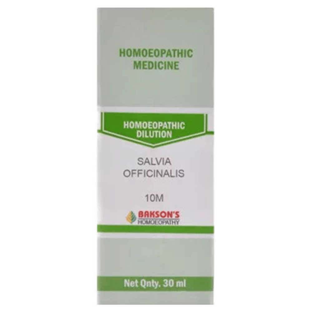 Bakson's Homeopathy Salvia Officinalis Dilution 10M Bakson's Homeopathy Salvia Officinalis Dilution 10M