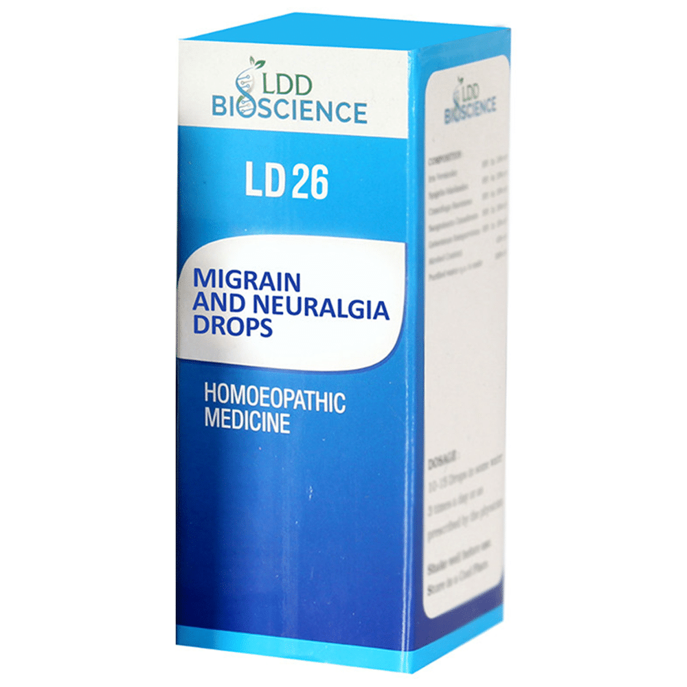 LDD Bioscience LD 26 Migrain & Neuralgia Drop LDD Bioscience LD 26 Migrain & Neuralgia Drop
