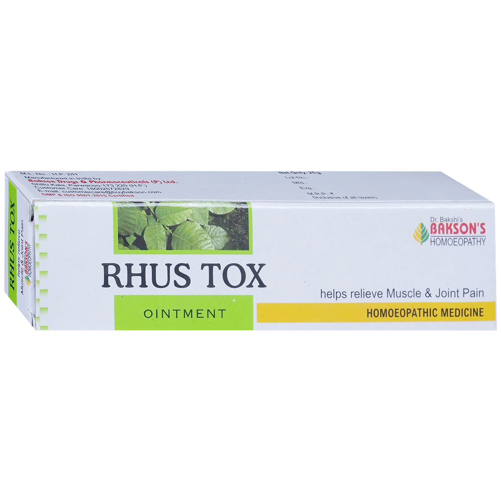 Bakson's Homeopathy Rhus Tox Ointment Bakson's Homeopathy Rhus Tox Ointment