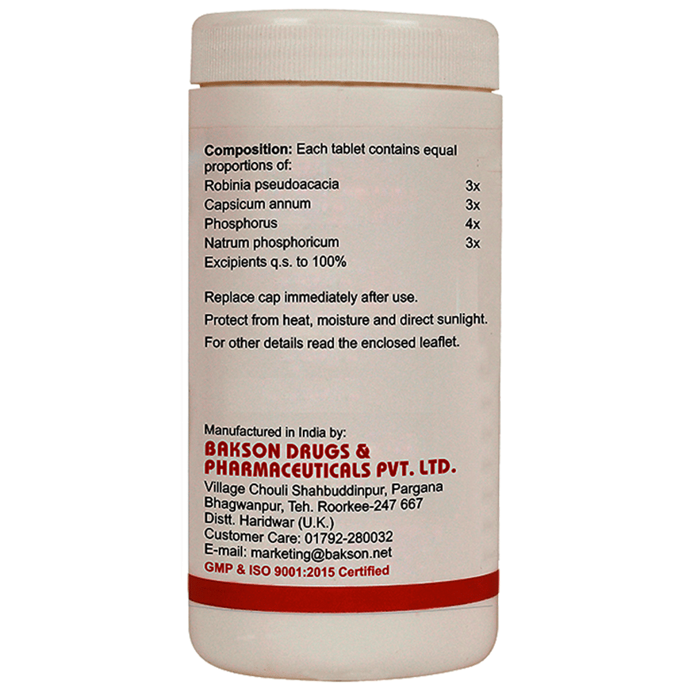 Bakson's Homeopathy Gastro Aid Tablet Bakson's Homeopathy Gastro Aid Tablet