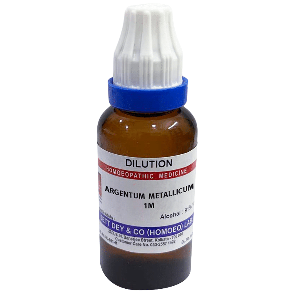 Sett Dey Argentum Metallicum Dilution 1M Sett Dey Argentum Metallicum Dilution 1M