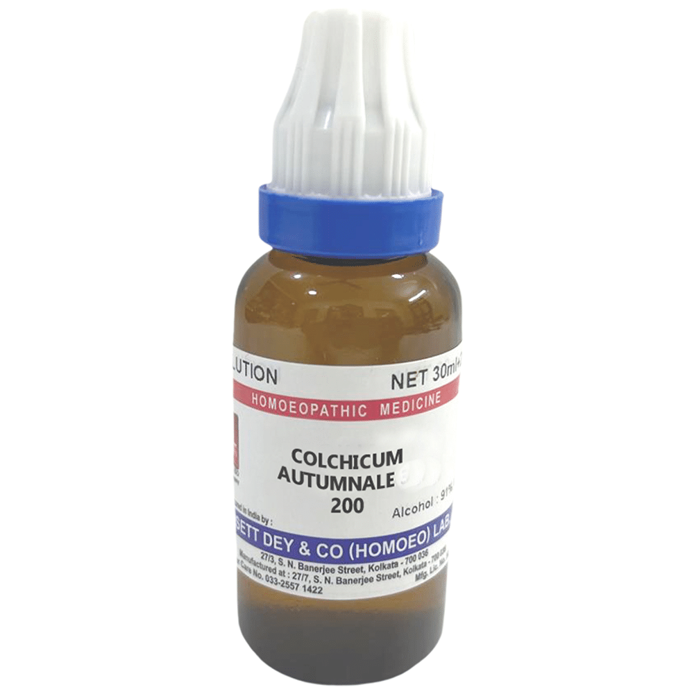 Sett Dey Colchicum Autumnale Dilution 200 Sett Dey Colchicum Autumnale Dilution 200