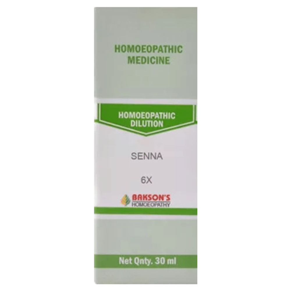 Bakson's Homeopathy Senna Dilution 6X Bakson's Homeopathy Senna Dilution 6X