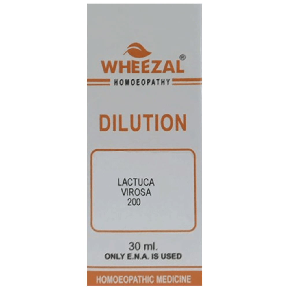 Wheezal Lactuca Virosa Dilution 200 Wheezal Lactuca Virosa Dilution 200
