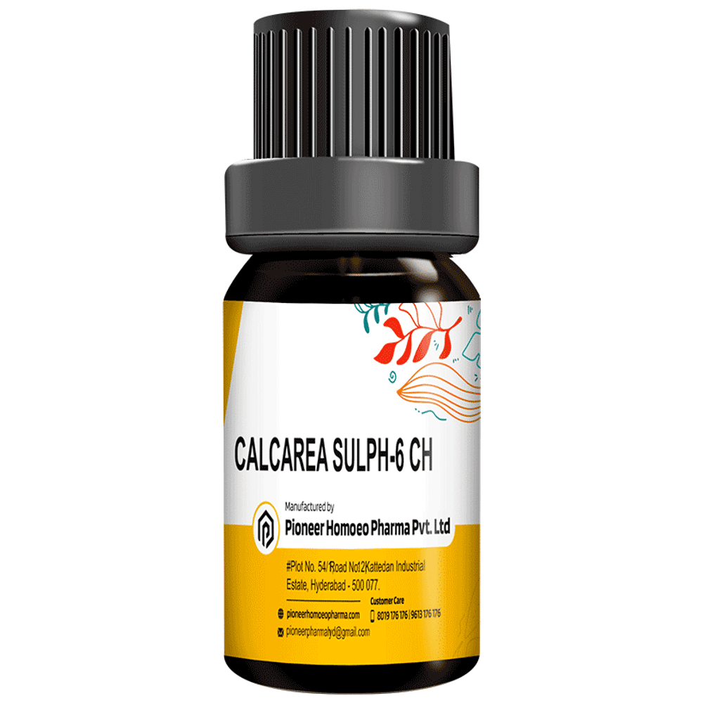 Pioneer Pharma Calcarea Sulph Globules Pellets Multidose Pills 6 CH Pioneer Pharma Calcarea Sulph Globules Pellets Multidose Pills 6 CH
