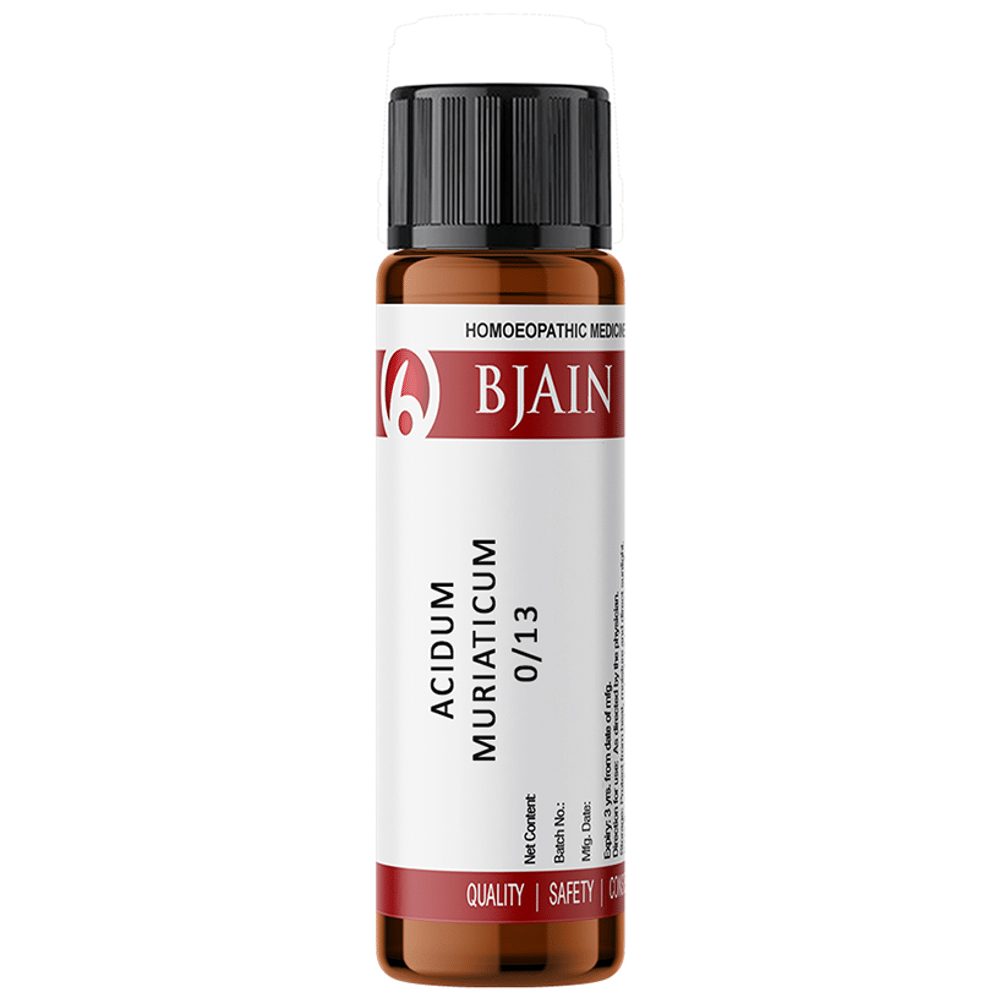 Bjain Acidum Muriaticum Globules 0/13 LM Bjain Acidum Muriaticum Globules 0/13 LM