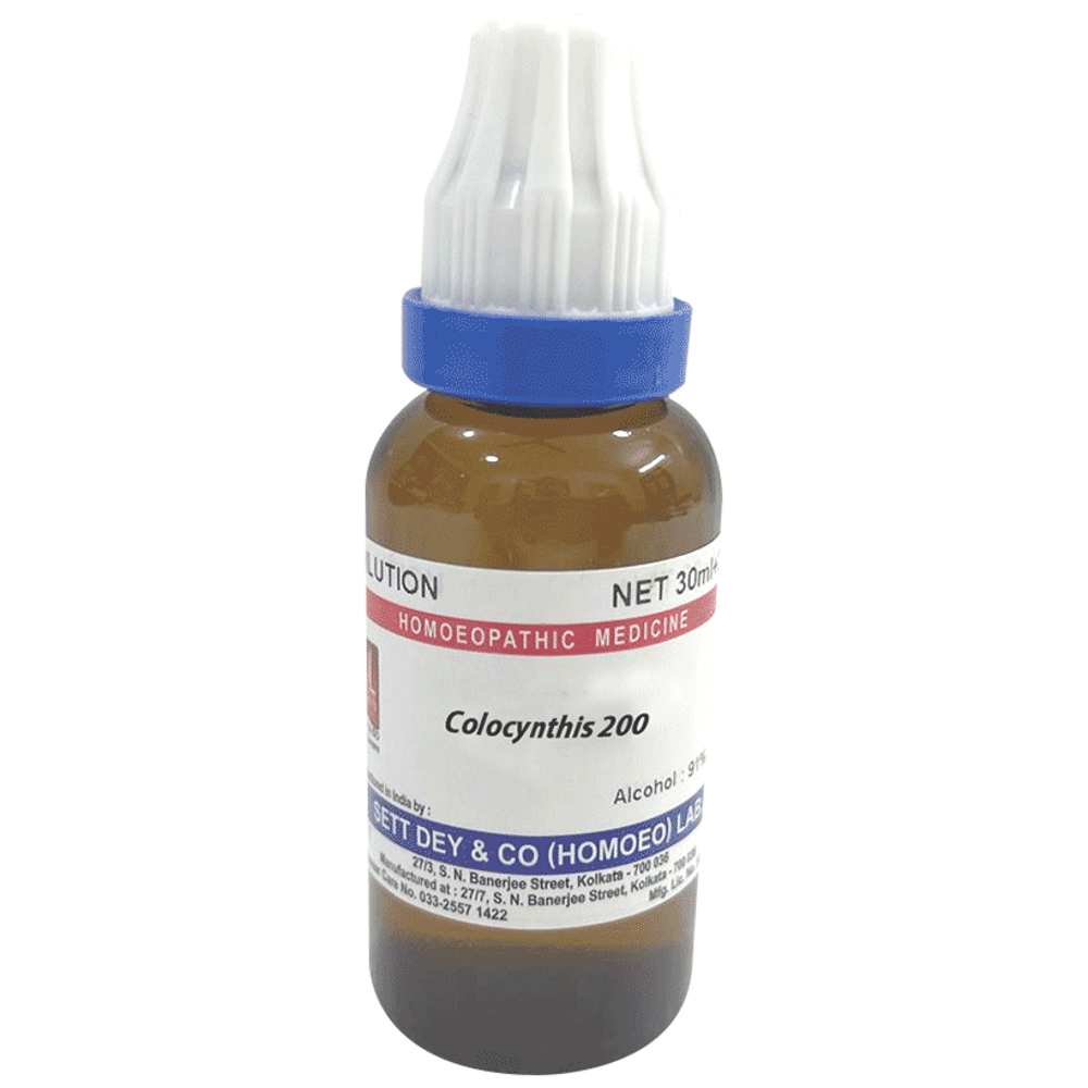 Sett Dey Colocynthis Dilution 200 Sett Dey Colocynthis Dilution 200
