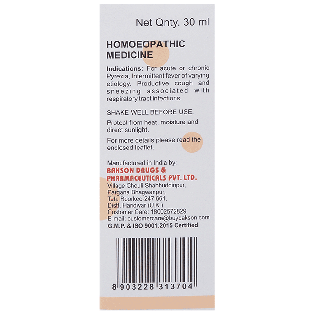 Bakson's Homeopathy V1 Influenza & Fever Drop Bakson's Homeopathy V1 Influenza & Fever Drop