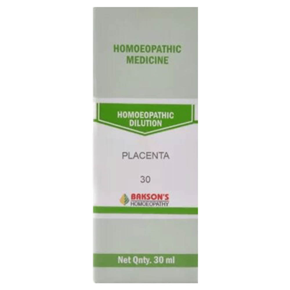 Bakson's Homeopathy Placenta Dilution 30 Bakson's Homeopathy Placenta Dilution 30