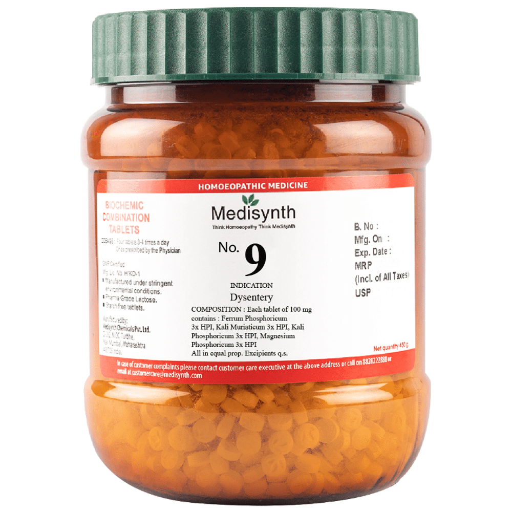 Medisynth Bio-chemic Combination No.9 Dysentery Medisynth Bio-chemic Combination No.9 Dysentery