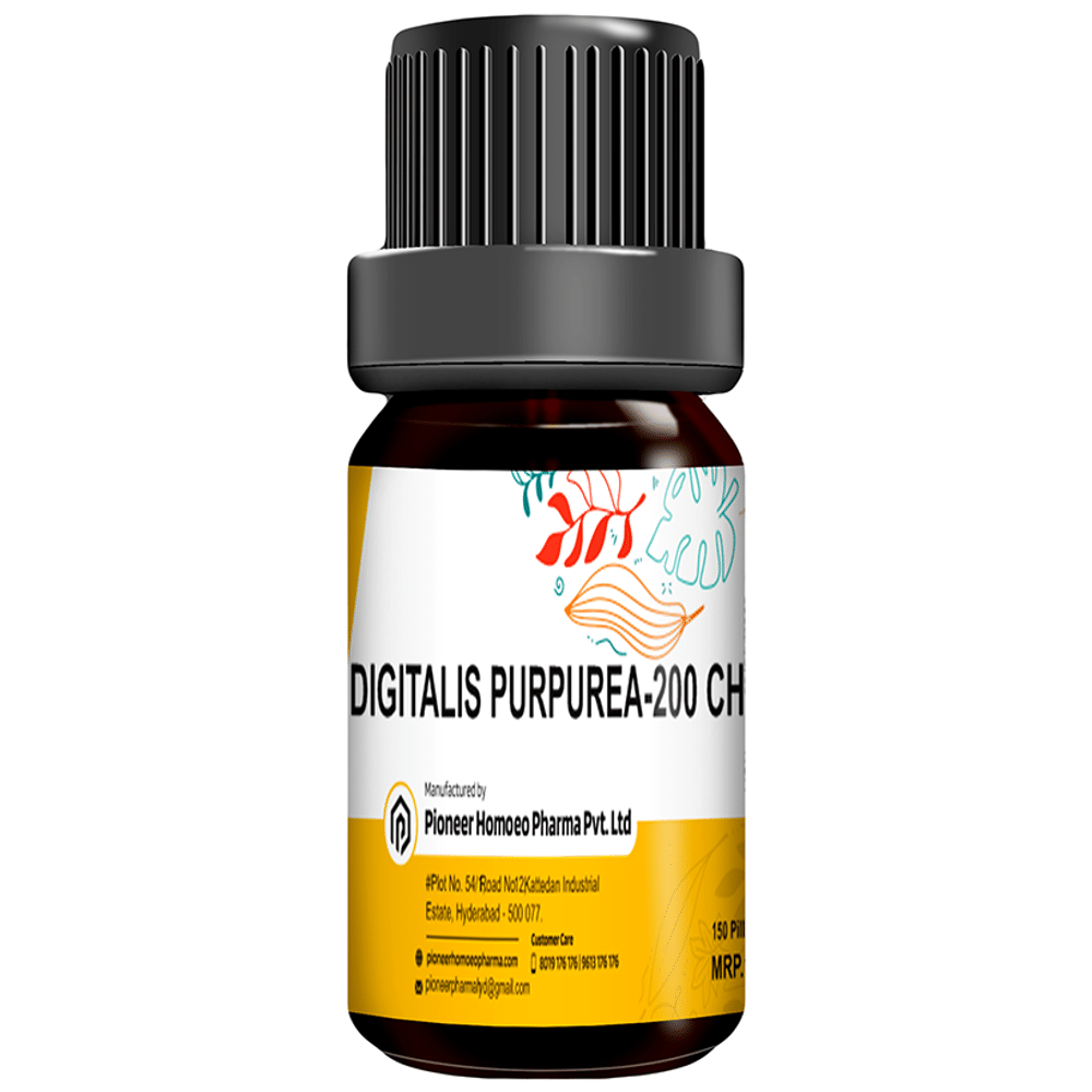 Pioneer Pharma Digitalis Purpurea Globules Pellets Multidose Pills 200 CH Pioneer Pharma Digitalis Purpurea Globules Pellets Multidose Pills 200 CH