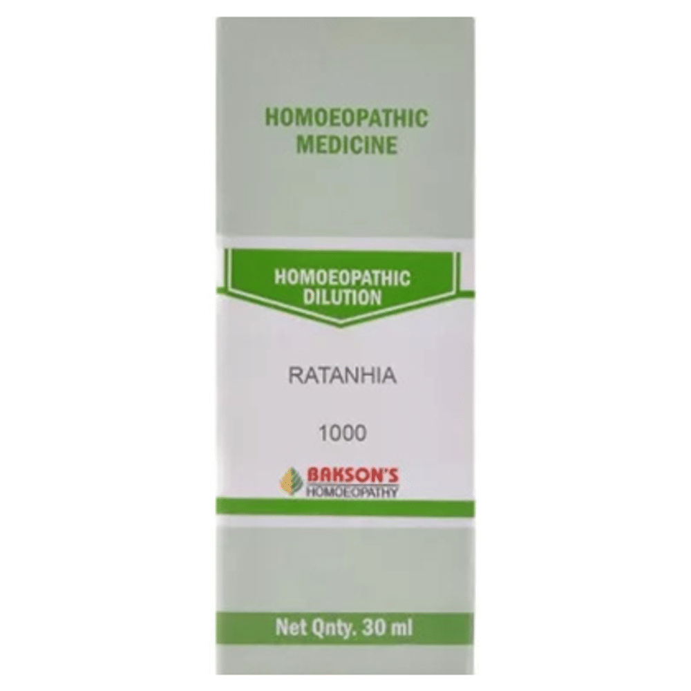 Bakson's Homeopathy Ratanhia Dilution 1000 CH Bakson's Homeopathy Ratanhia Dilution 1000 CH