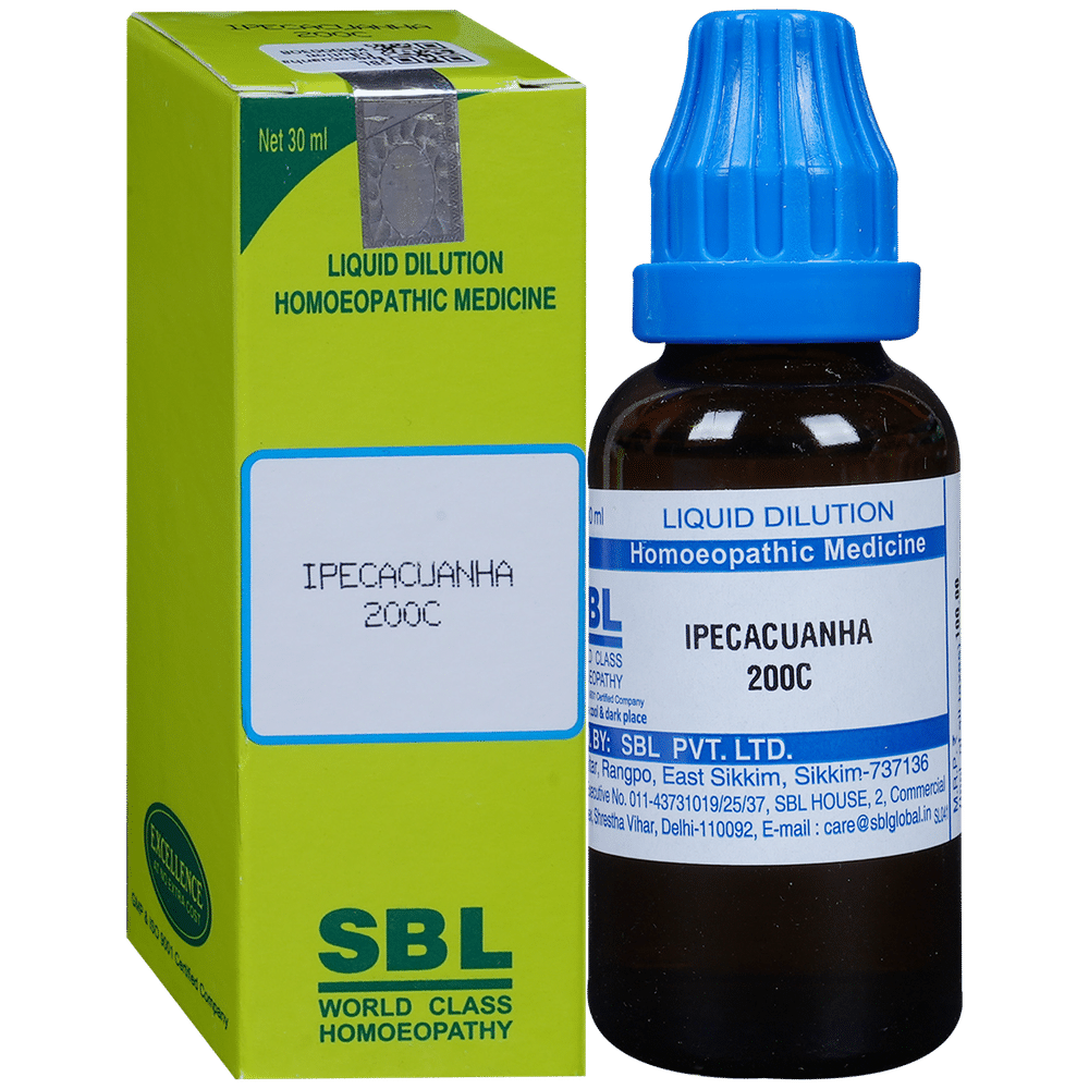 SBL Ipecacuanha Dilution 200 CH SBL Ipecacuanha Dilution 200 CH