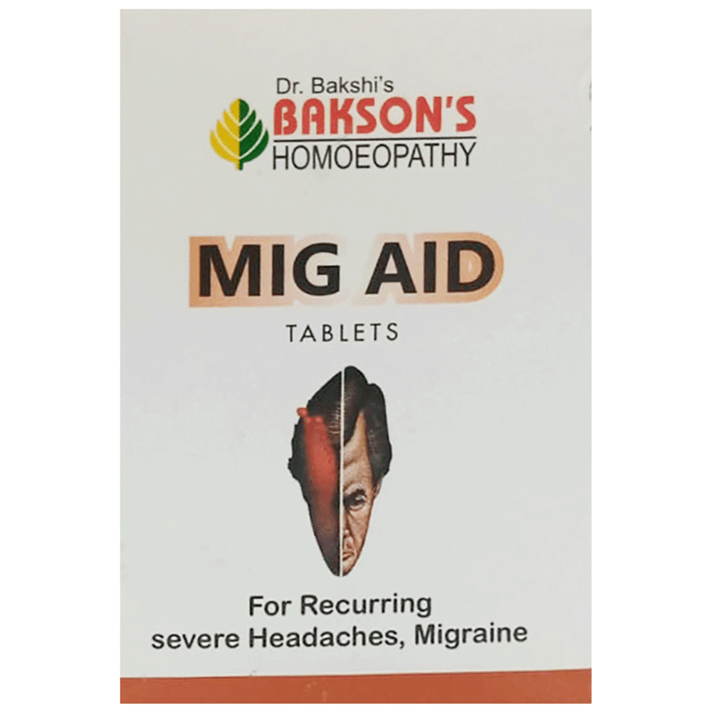 Bakson's Homeopathy Mig Aid Tablet