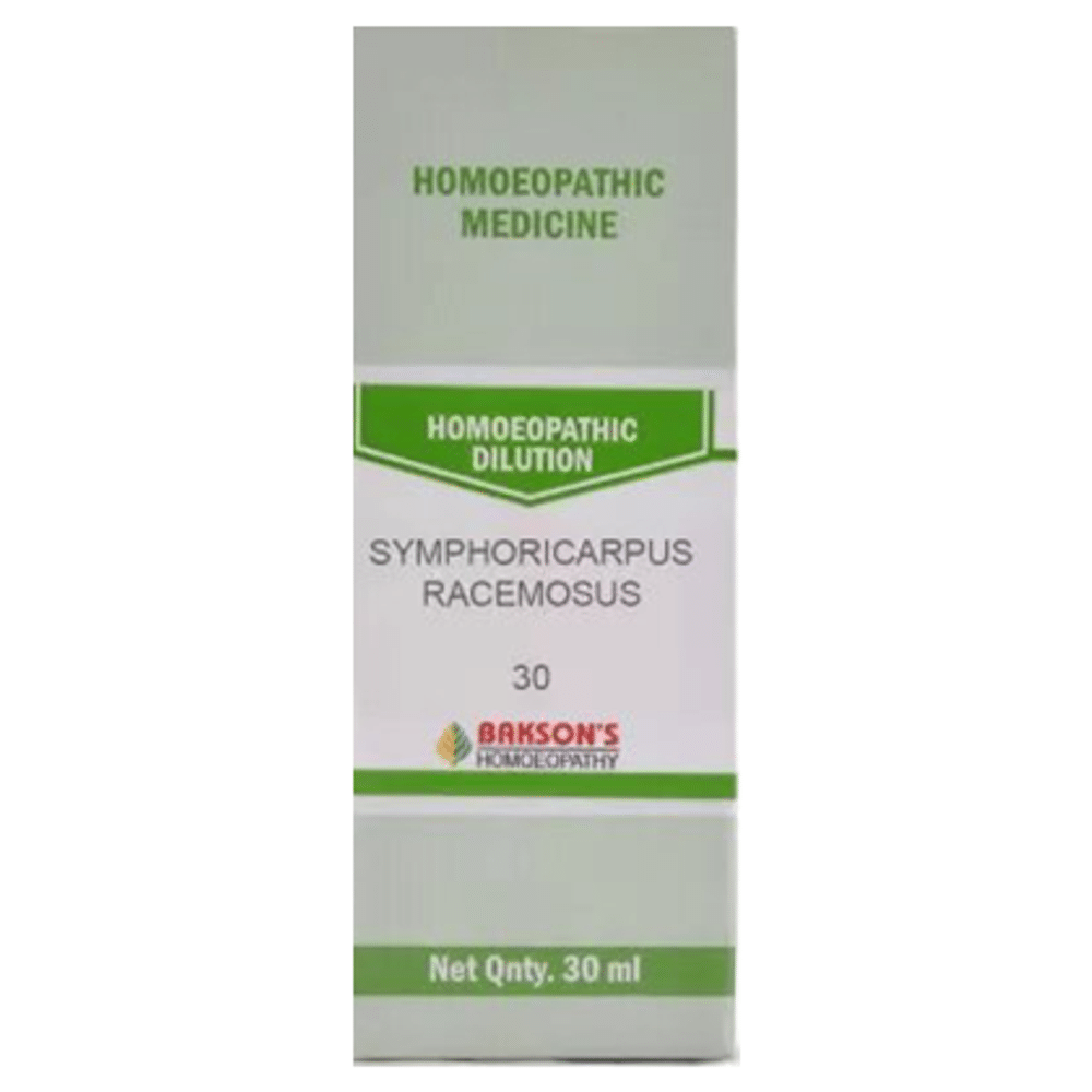 Bakson's Homeopathy Symphoricarpus Racemosus Dilution 30 Bakson's Homeopathy Symphoricarpus Racemosus Dilution 30