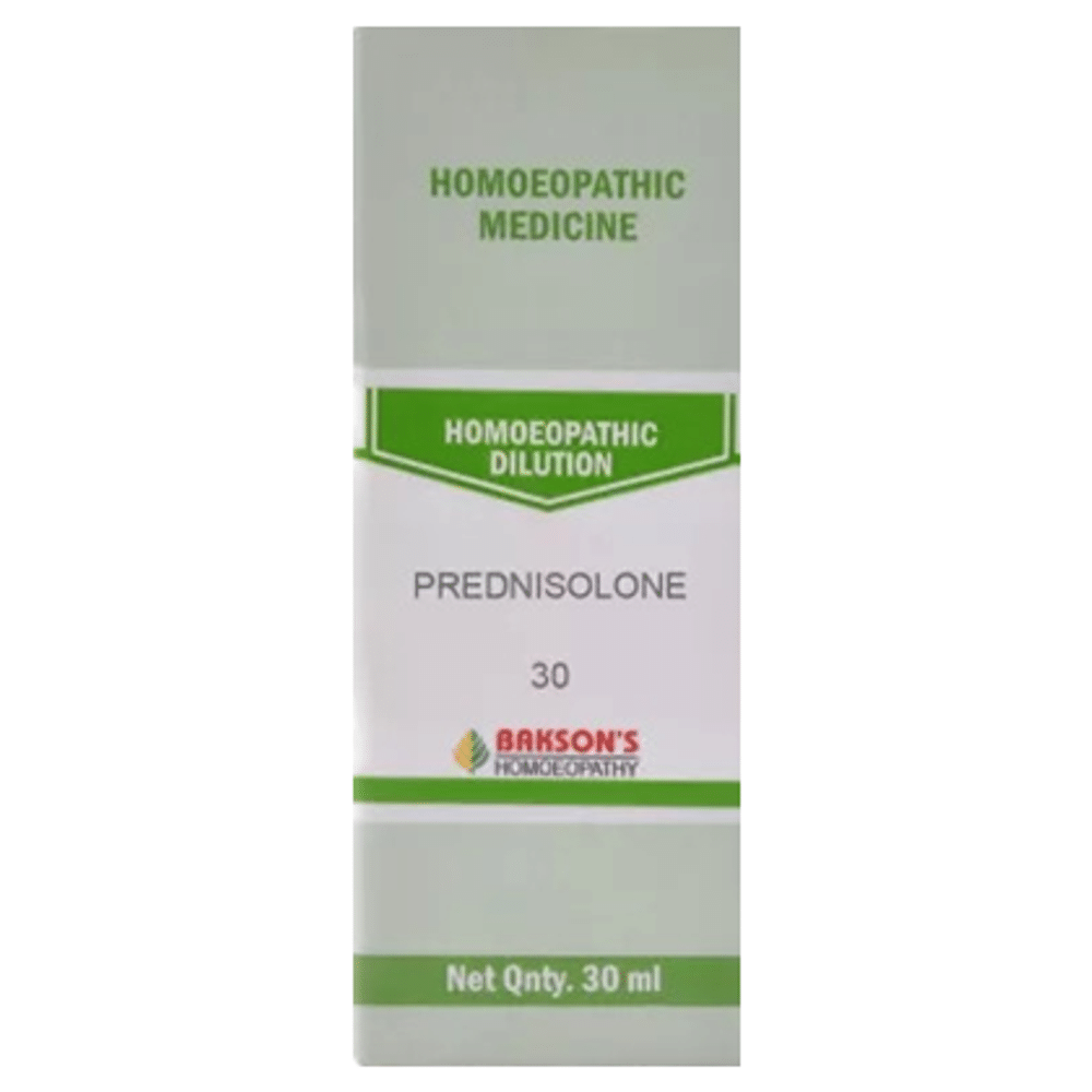 Bakson's Homeopathy Prednisolone Dilution 30 Bakson's Homeopathy Prednisolone Dilution 30
