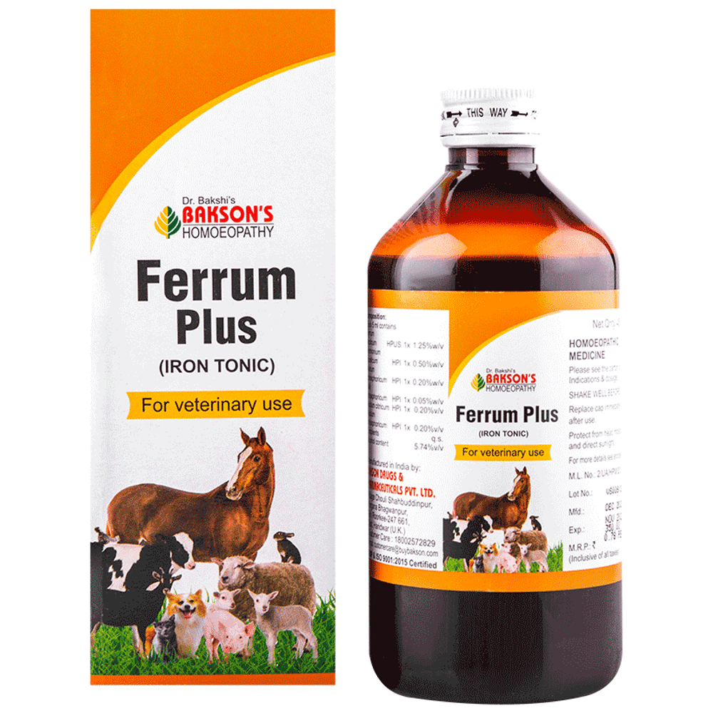 Bakson's Homeopathy Ferrum Plus Tonic Bakson's Homeopathy Ferrum Plus Tonic