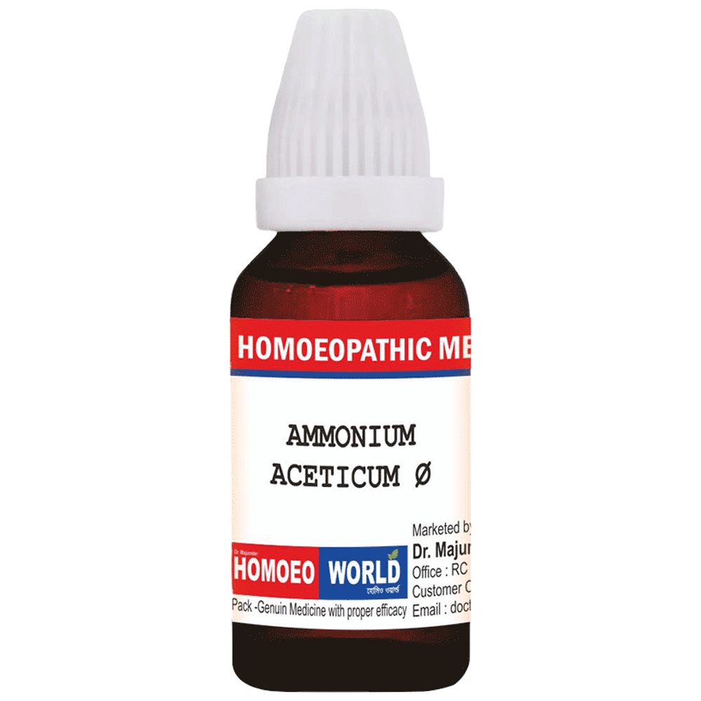 Dr. Majumder Homeo World Ammonium Aceticum Q Mother Tincher (30ml Each) Dr. Majumder Homeo World Ammonium Aceticum Q Mother Tincher (30ml Each)