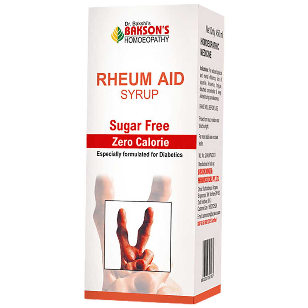 Bakson's Homeopathy Rheum Aid Syrup Sugar Free Bakson's Homeopathy Rheum Aid Syrup Sugar Free