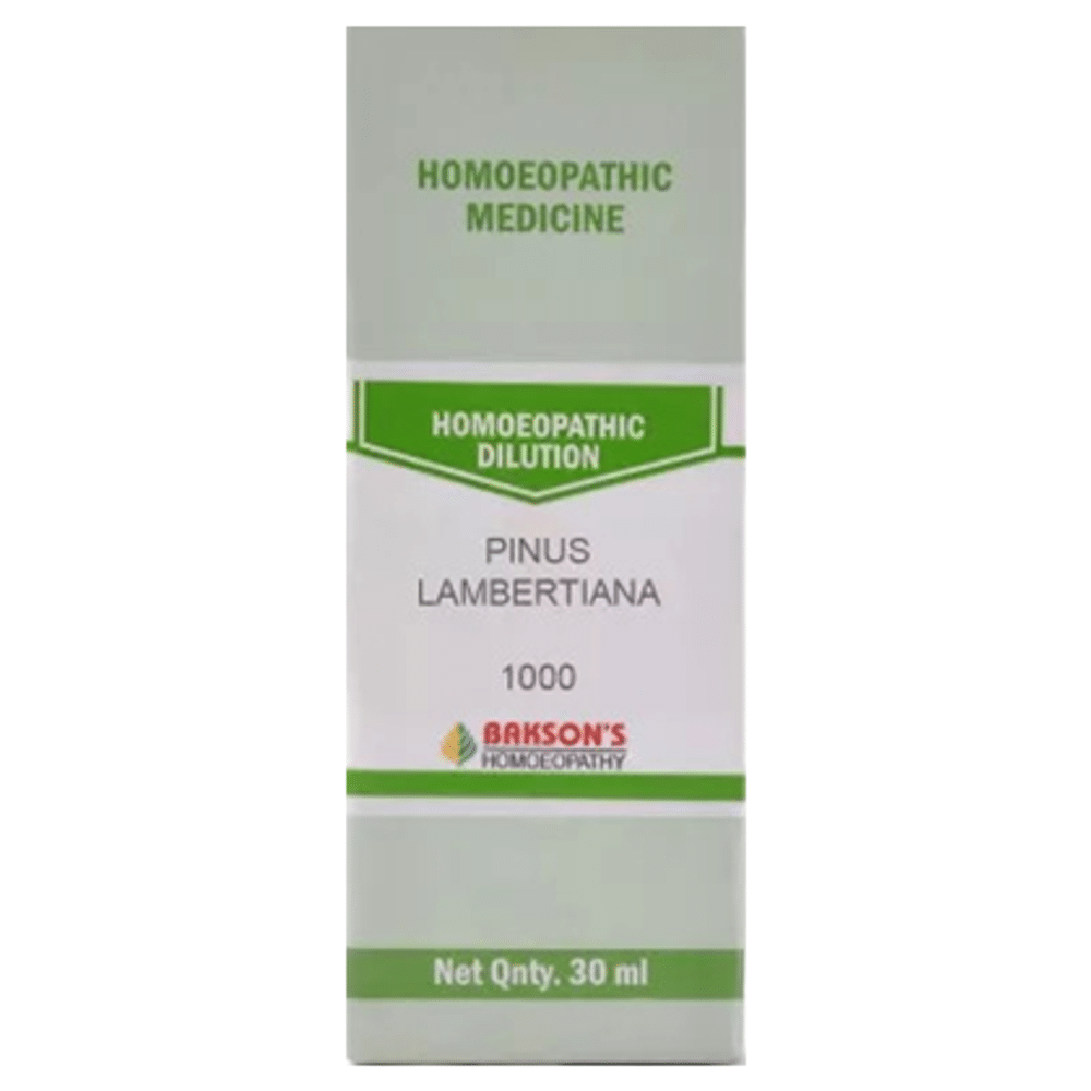 Bakson's Homeopathy Pinus Lambertiana Dilution 1000 CH