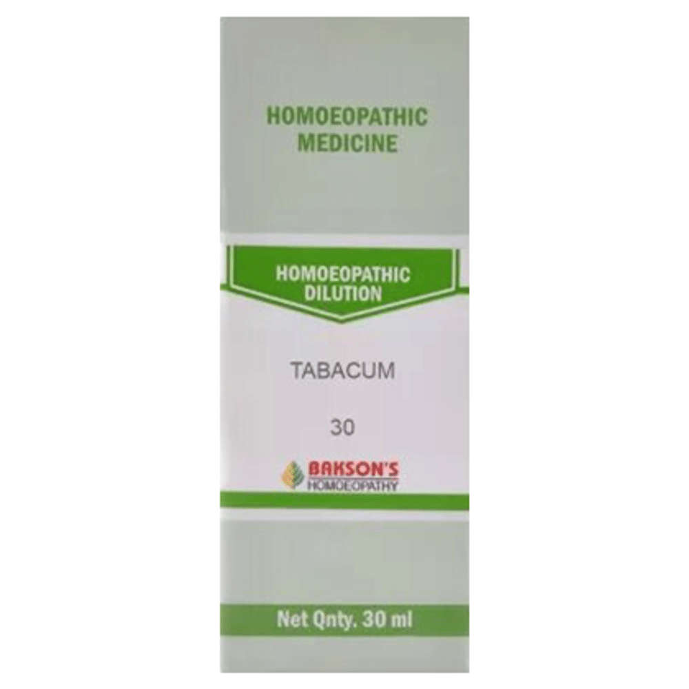 Bakson's Homeopathy Tabacum Dilution 30 Bakson's Homeopathy Tabacum Dilution 30