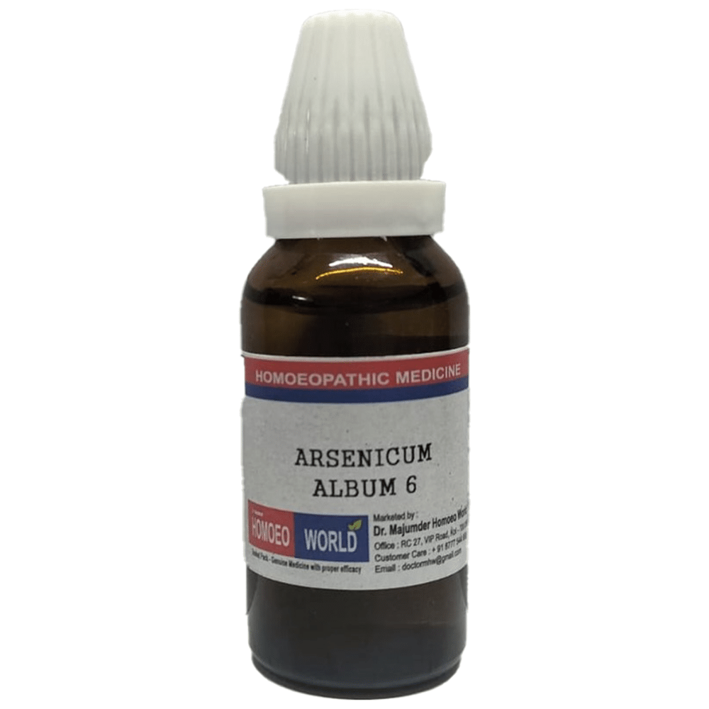 Dr. Majumder Homeo World Arsenicum Album 6 (30ml Each) Dr. Majumder Homeo World Arsenicum Album 6 (30ml Each)
