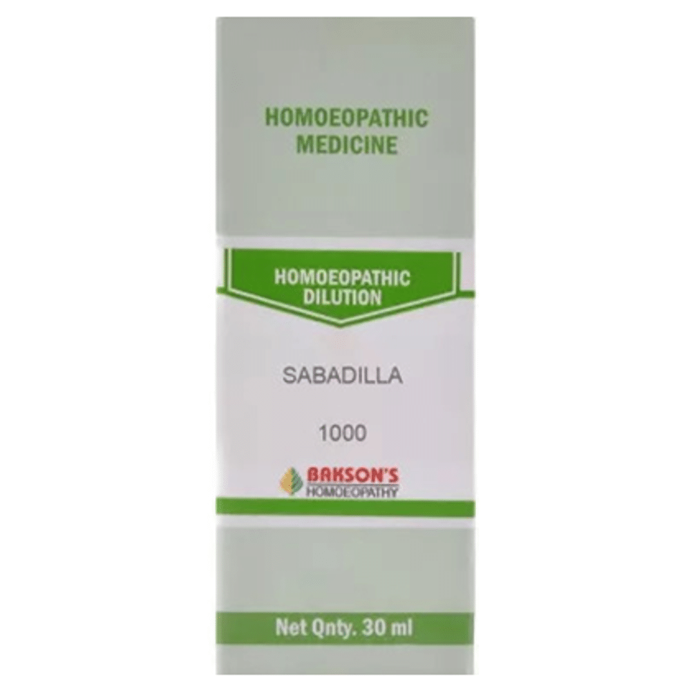 Bakson's Homeopathy Sabadilla Dilution 1000 CH Bakson's Homeopathy Sabadilla Dilution 1000 CH
