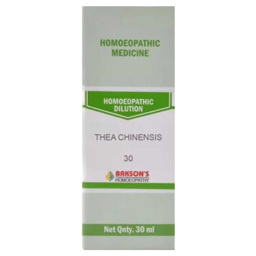 Bakson's Homeopathy Thea Chinensis Dilution 30 Bakson's Homeopathy Thea Chinensis Dilution 30