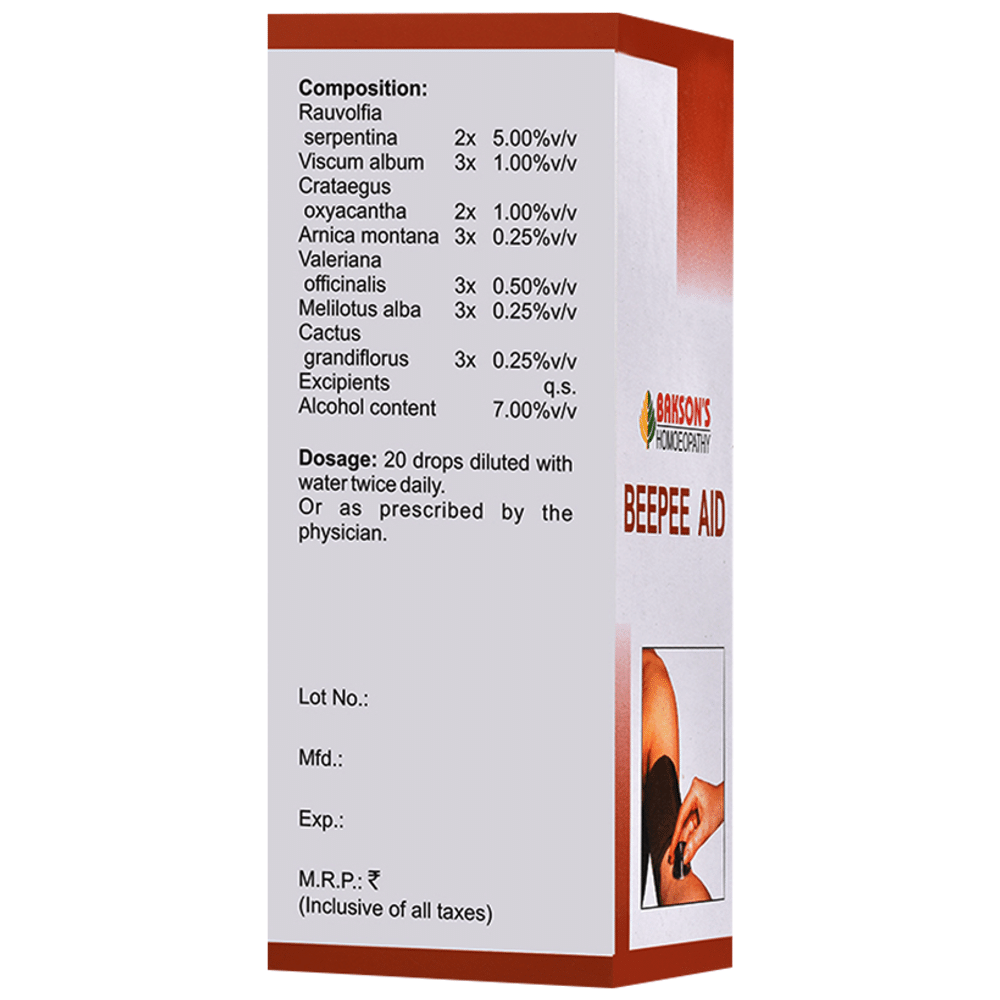 Bakson's Homeopathy Beepee Aid Drop Bakson's Homeopathy Beepee Aid Drop