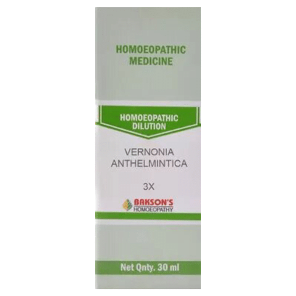 Bakson's Homeopathy Vernonia Anthelmintica Dilution 3X Bakson's Homeopathy Vernonia Anthelmintica Dilution 3X