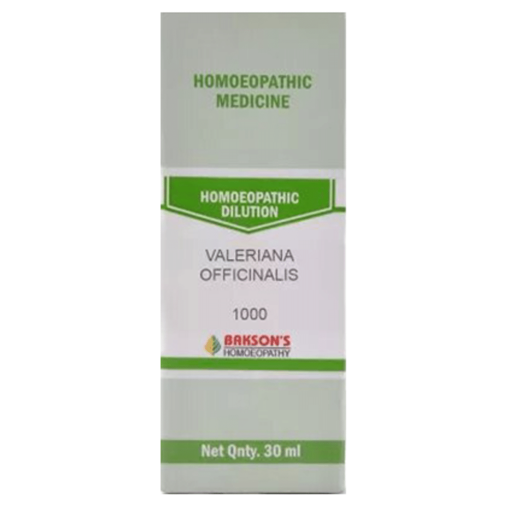 Bakson's Homeopathy Valeriana Officinalis Dilution 1000 CH Bakson's Homeopathy Valeriana Officinalis Dilution 1000 CH