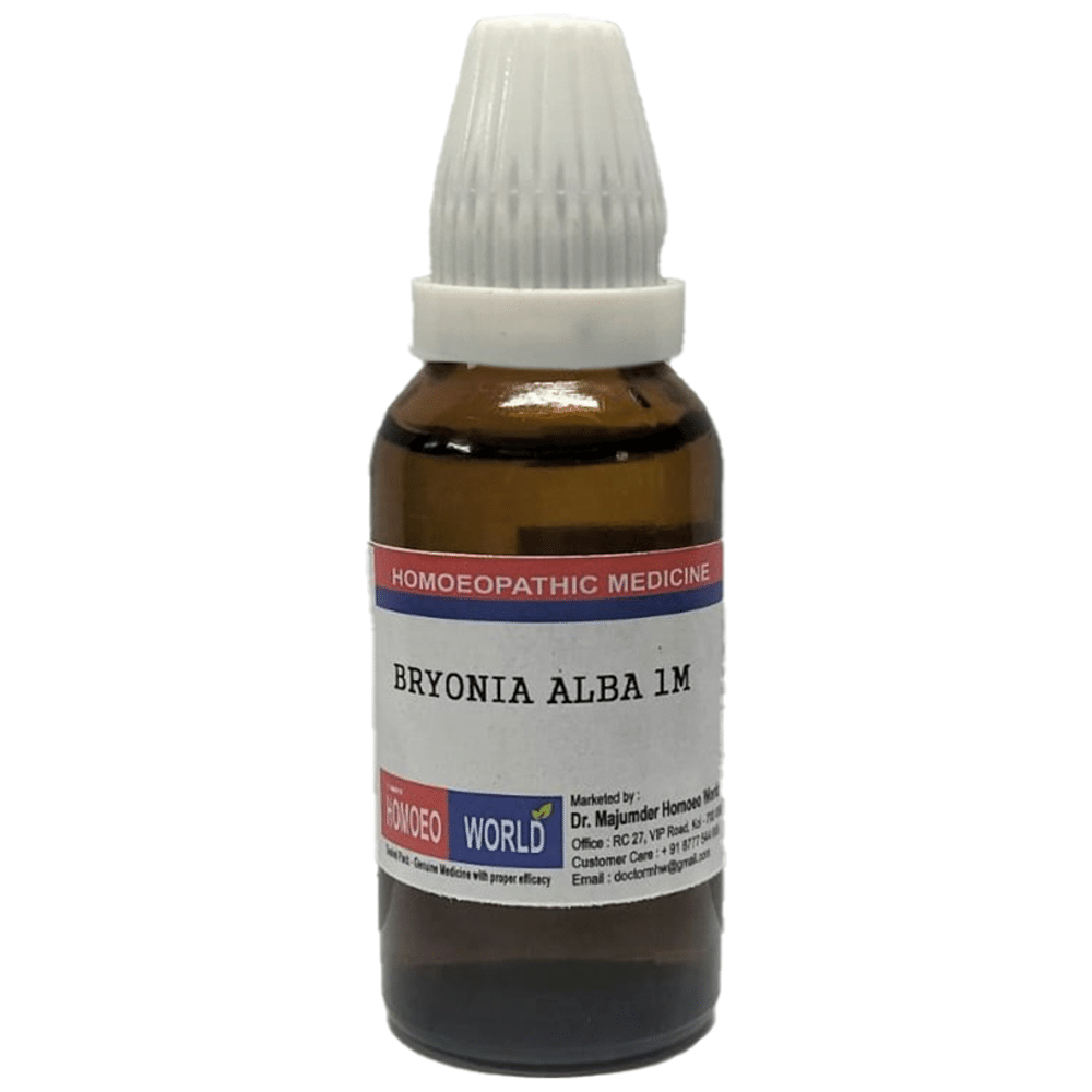 Dr. Majumder Homeo World Bryonia Alba Dilution 1M (30ml Each) Dr. Majumder Homeo World Bryonia Alba Dilution 1M (30ml Each)