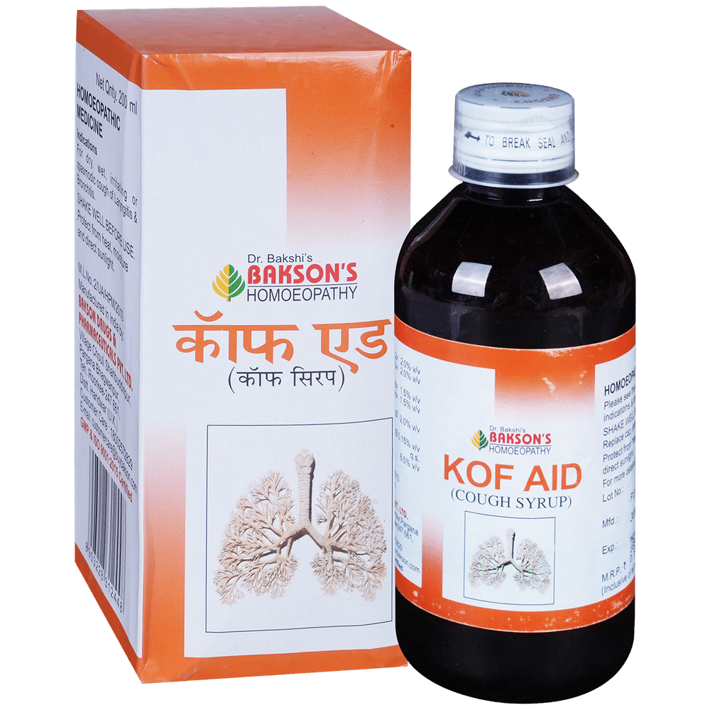 Bakson's Homeopathy Kof Aid Cough Syrup Bakson's Homeopathy Kof Aid Cough Syrup