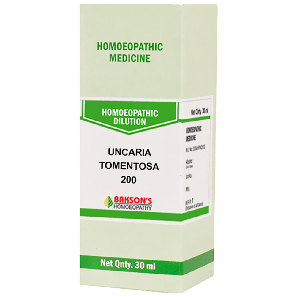 Bakson's Homeopathy Uncaria Tomentosa Dilution 200 Bakson's Homeopathy Uncaria Tomentosa Dilution 200
