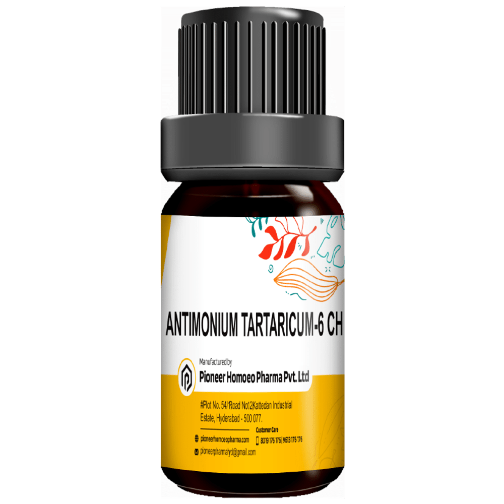 Pioneer Pharma Antimoniu Tartaricum Globules Pellets Multidose Pills 6 CH Pioneer Pharma Antimoniu Tartaricum Globules Pellets Multidose Pills 6 CH