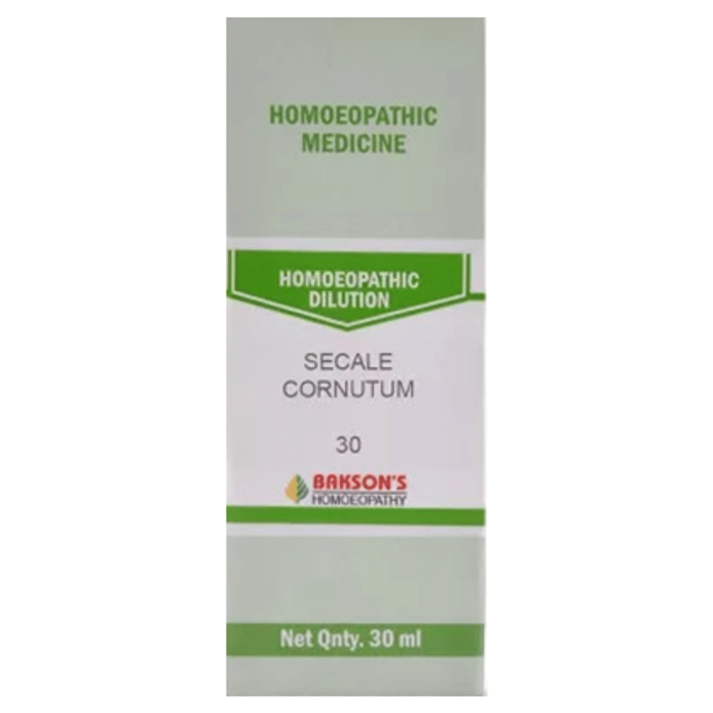 Bakson's Homeopathy Secale Cornutum Dilution 30 Bakson's Homeopathy Secale Cornutum Dilution 30