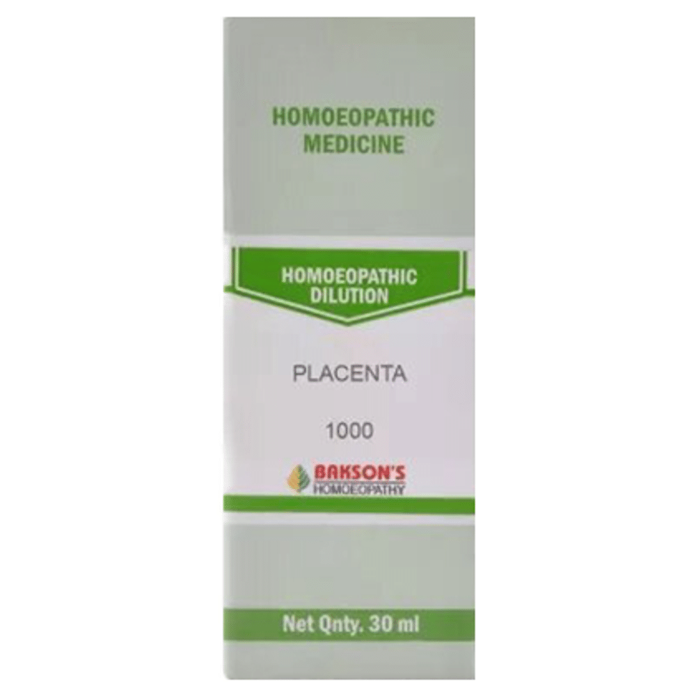 Bakson's Homeopathy Placenta Dilution 1000 CH
