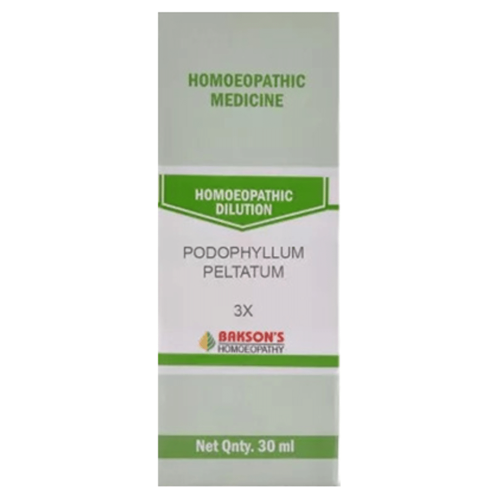 Bakson's Homeopathy Podophyllum Peltatum Dilution 3X
