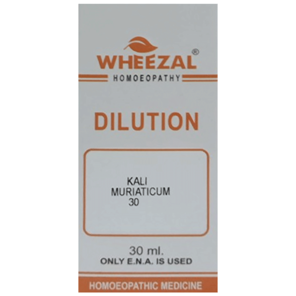 Wheezal Kali Muriaticum Dilution 30 Wheezal Kali Muriaticum Dilution 30