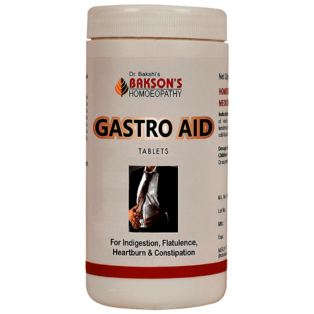 Bakson's Homeopathy Gastro Aid Tablet Bakson's Homeopathy Gastro Aid Tablet
