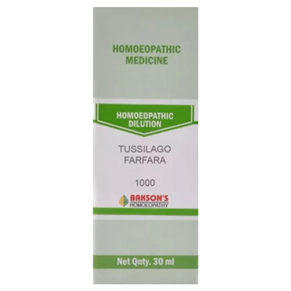 Bakson's Homeopathy Tussilago Farfara Dilution 1000 CH Bakson's Homeopathy Tussilago Farfara Dilution 1000 CH