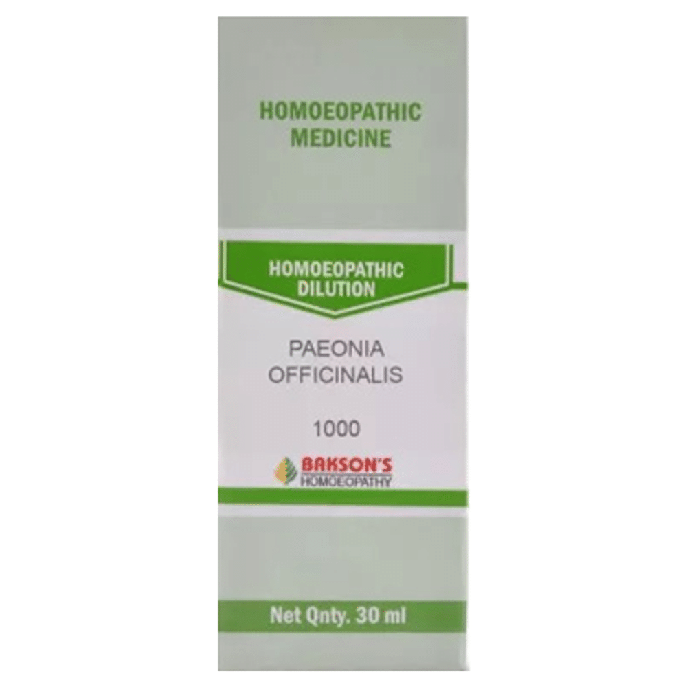 Bakson's Homeopathy Paeonia Officinalis Dilution 1000 CH