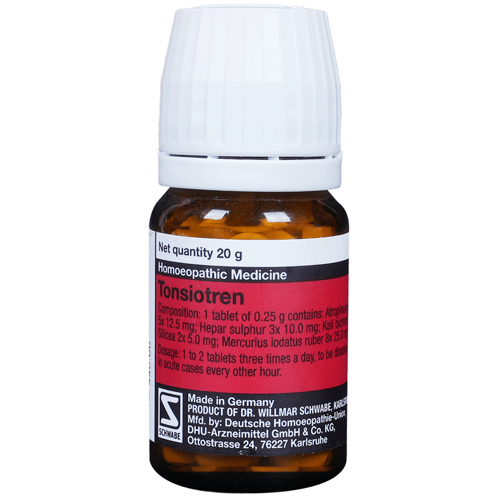 Dr Willmar Schwabe Germany Tonsiotren Tablet Dr Willmar Schwabe Germany Tonsiotren Tablet