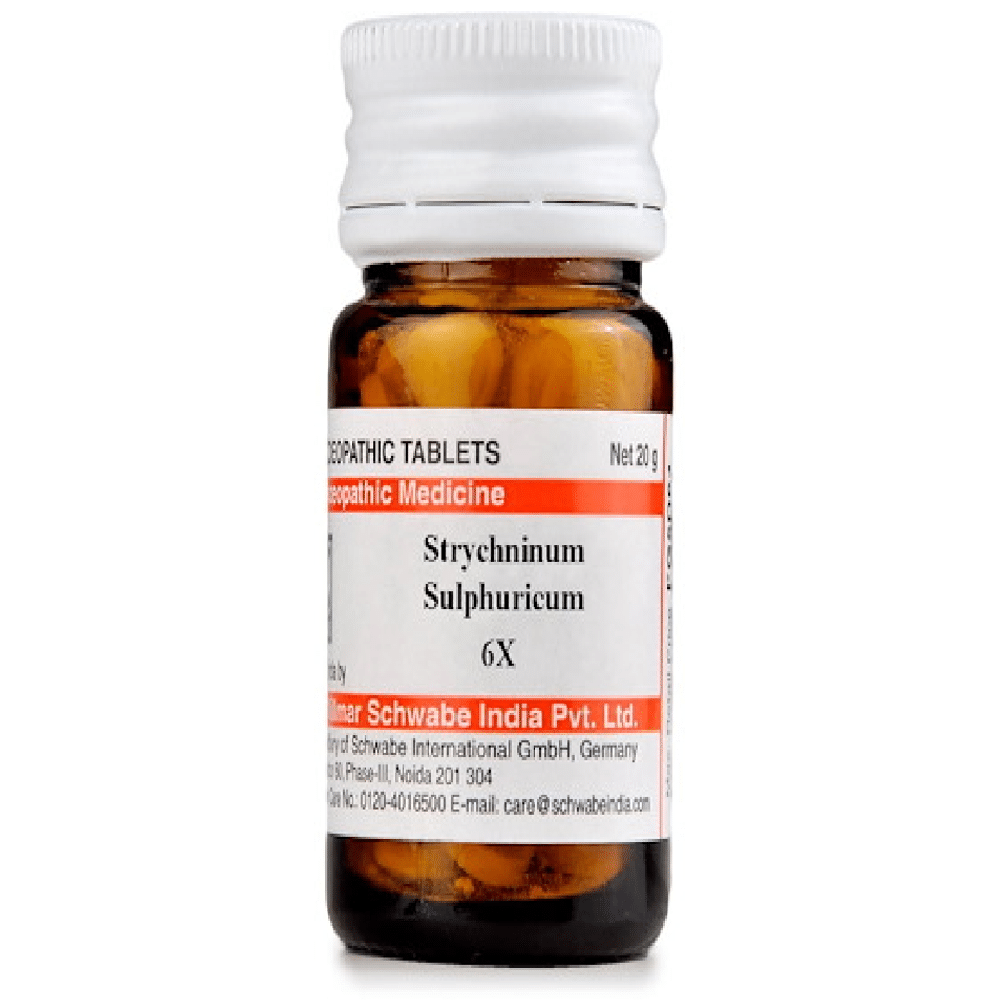 Dr Willmar Schwabe India Strychninum Sulphuricum Trituration Tablet 6X Dr Willmar Schwabe India Strychninum Sulphuricum Trituration Tablet 6X