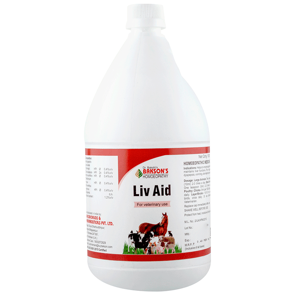 Bakson's Homeopathy Liv Aid Tonic Bakson's Homeopathy Liv Aid Tonic