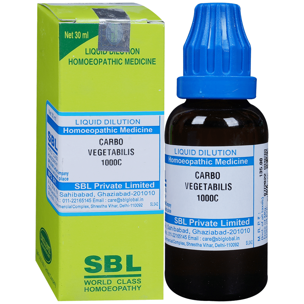 SBL Carbo Vegetabilis Dilution 1000 CH SBL Carbo Vegetabilis Dilution 1000 CH