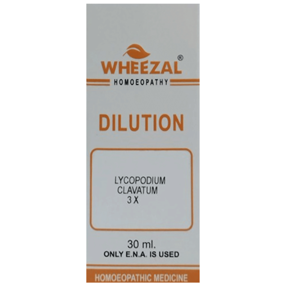 Wheezal Lycopodium C. Dilution 3X Wheezal Lycopodium C. Dilution 3X